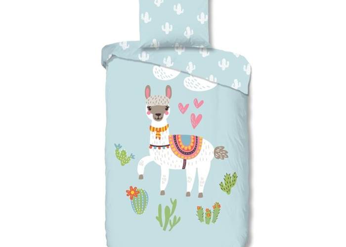 Kinder dekbedovertrek met alpaca