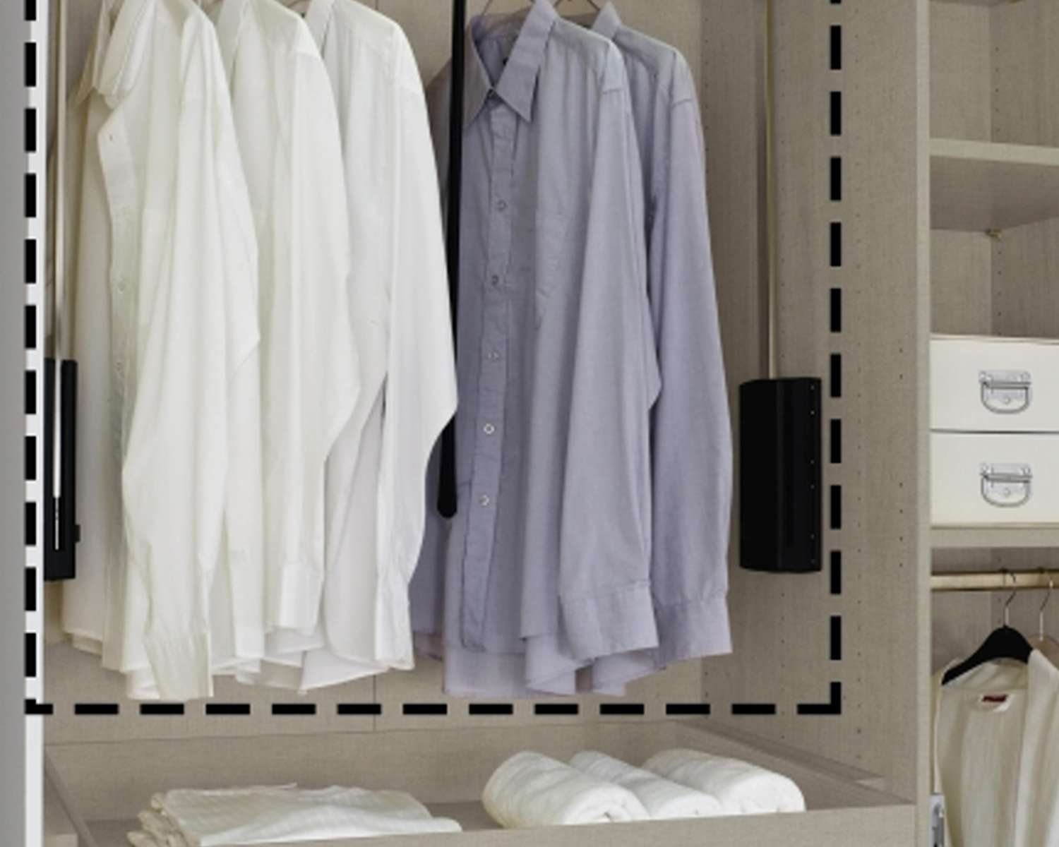 Kledinglift voor bedienen roede Kledinglift voor bedienen roede