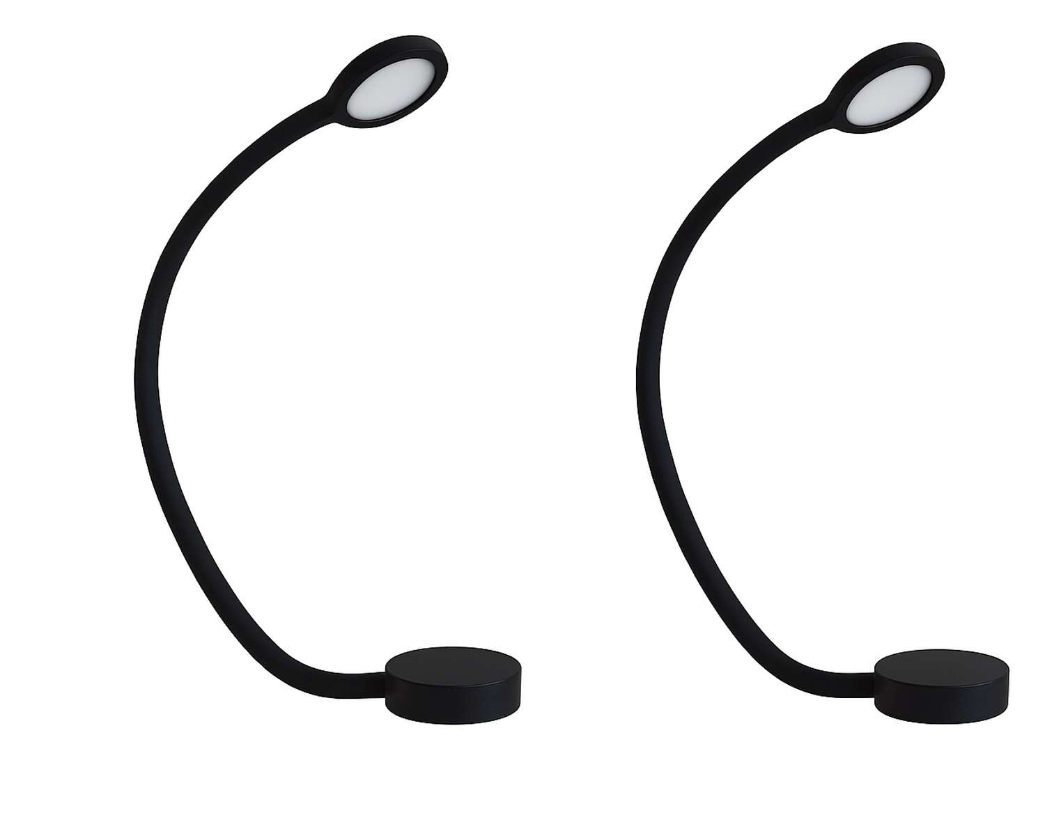 Deluxe lampenset zwart