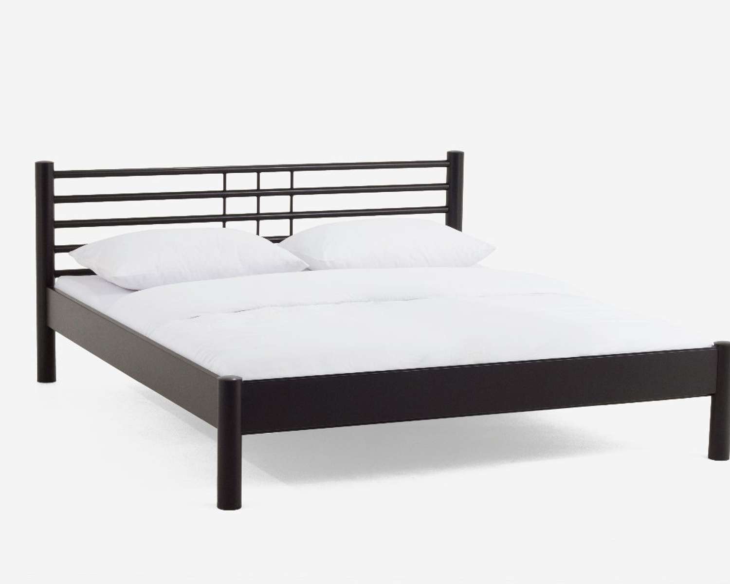 Metalen twijfelaar bed Christina zwart Metalen twijfelaar bed Christina zwart