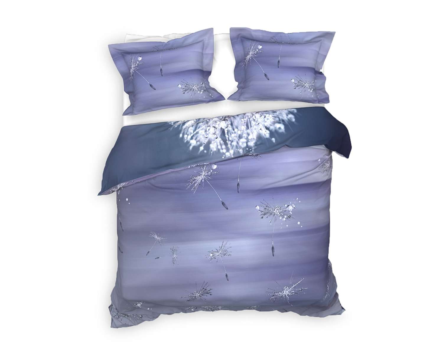 Dekbedovertrek Paardebloem in de dauw kant 2 Dekbedovertrek Paardebloem in de dauw kant 2