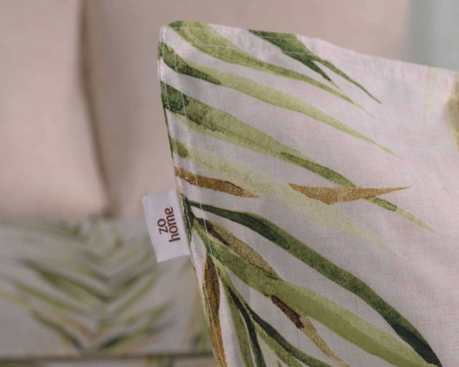 Dekbedovertrek Palmtak detail Dekbedovertrek Palmtak detail