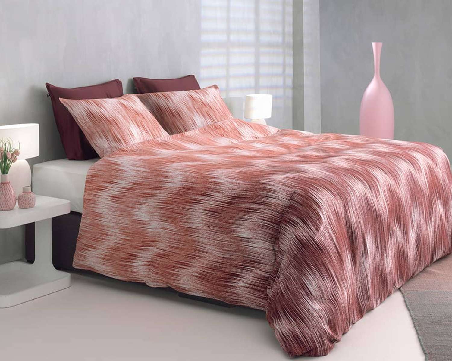 Dekbedovertrek Terra wave op bed Dekbedovertrek Terra wave op bed