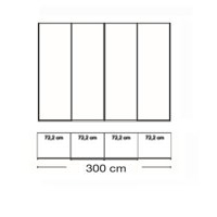 4 deurs - 300cm