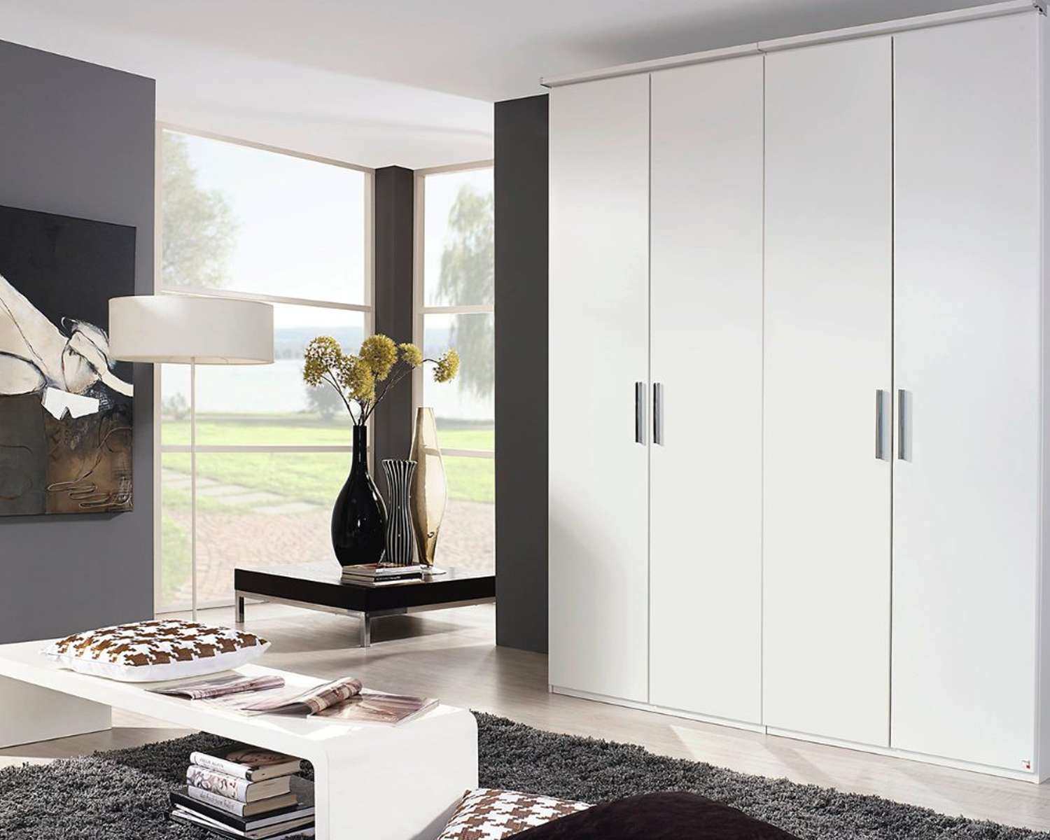 Draaideurkast Royal Modern alpine wit met 4 deuren Draaideurkast Royal Modern alpine wit met 4 deuren