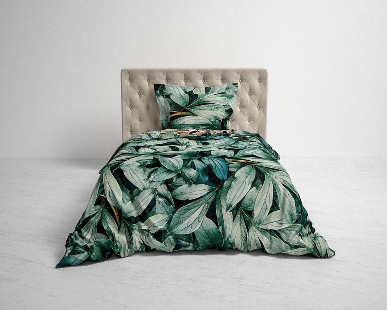 Dekbedovertrek Tiga 1 pers op bed Dekbedovertrek Tiga 1 pers op bed