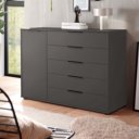 Lavagrijze combi commode Royal