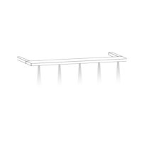 Bovenlijst 200cm breed met 4 spot verlichting