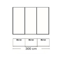 3 deurs - 300cm