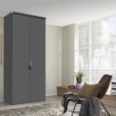 Draaideurkast grafiet 101cm breed