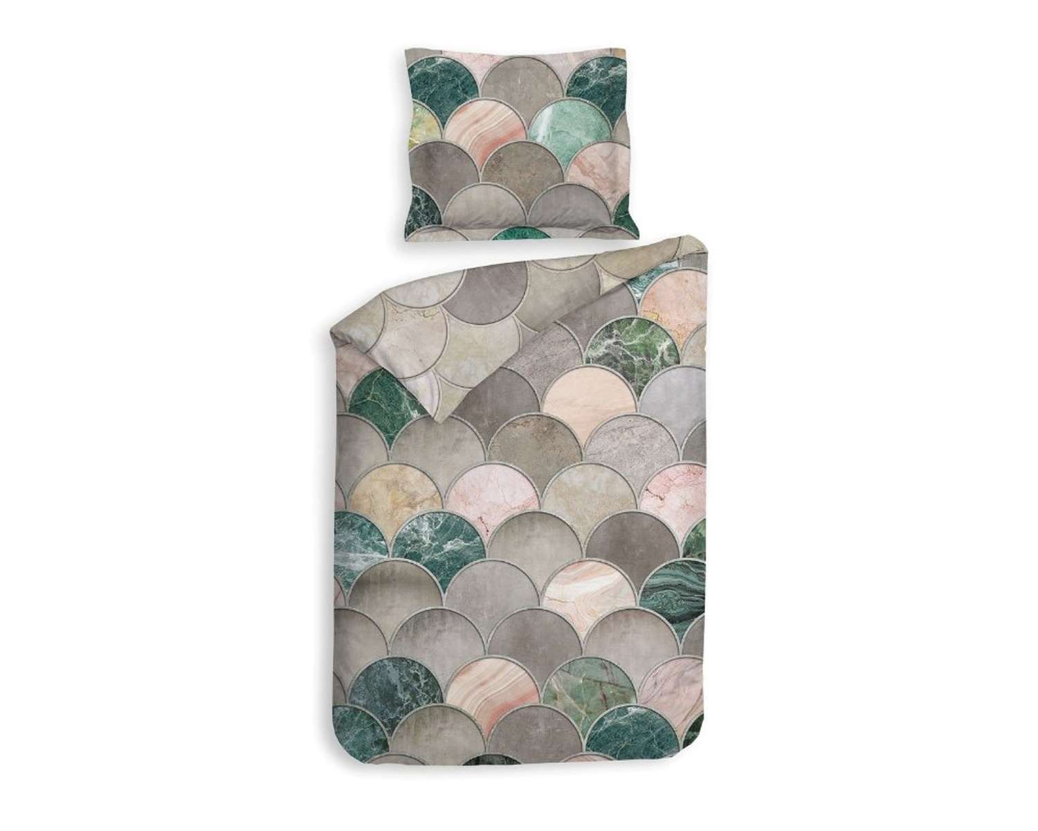 Dekbedovertrek Marmeren Boogjes 1 pers Dekbedovertrek Marmeren Boogjes 1 pers