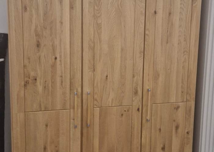Massief eiken houten kledingkast