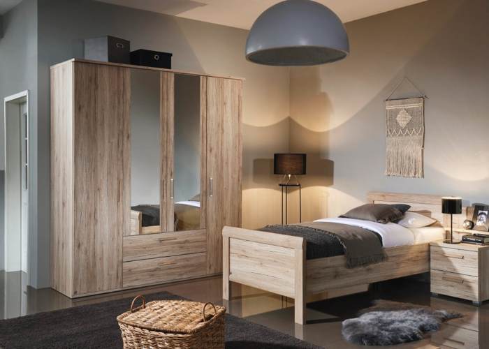 Eenpersoons seniorenbed Premium Mio wild eiken