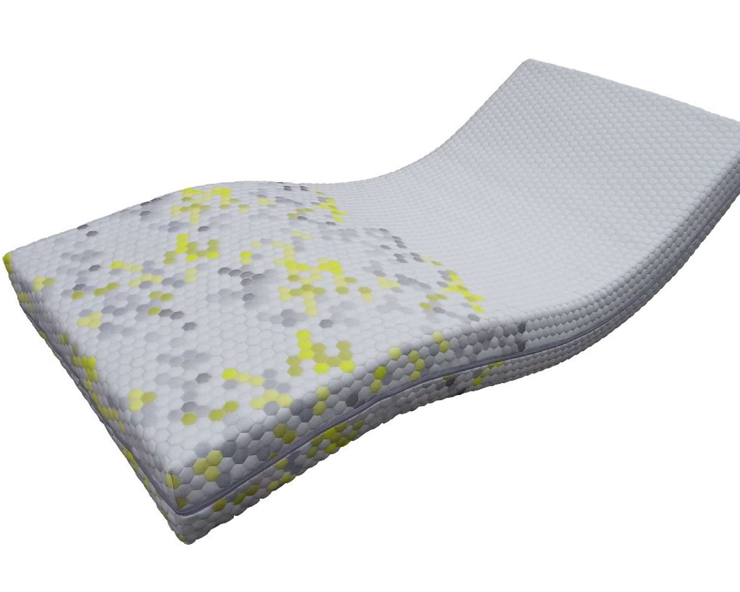 Soepel latex matras met dap tijk die uitstekend geschikt is voor verstelbare bedbodems Soepel latex matras met dap tijk die uitstekend geschikt is voor verstelbare bedbodems