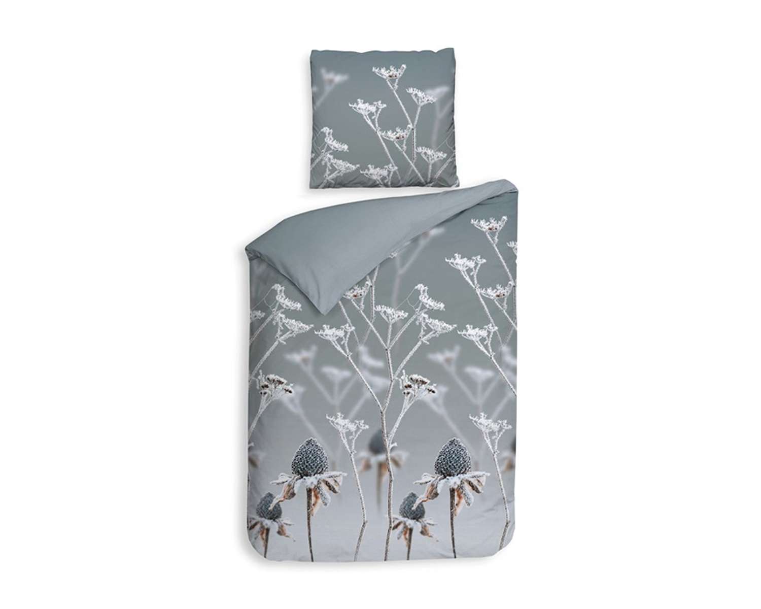 Dekbedovertrek Bevroren bloemen 1 pers Dekbedovertrek Bevroren bloemen 1 pers