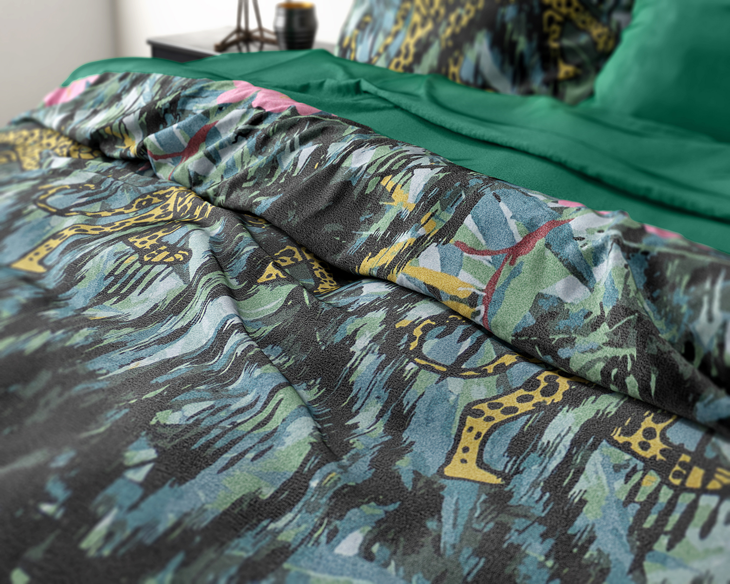 Detail jungle dekbedovertrek