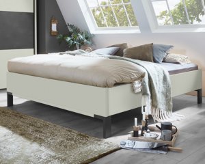 Tweepersoonsbed Comfort Milaan met kast champagne