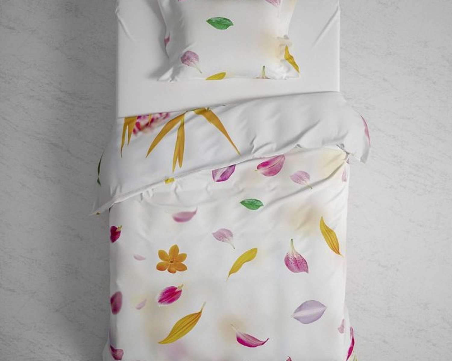 Dekbedovertrek bloemenpracht 1 pers achterkant