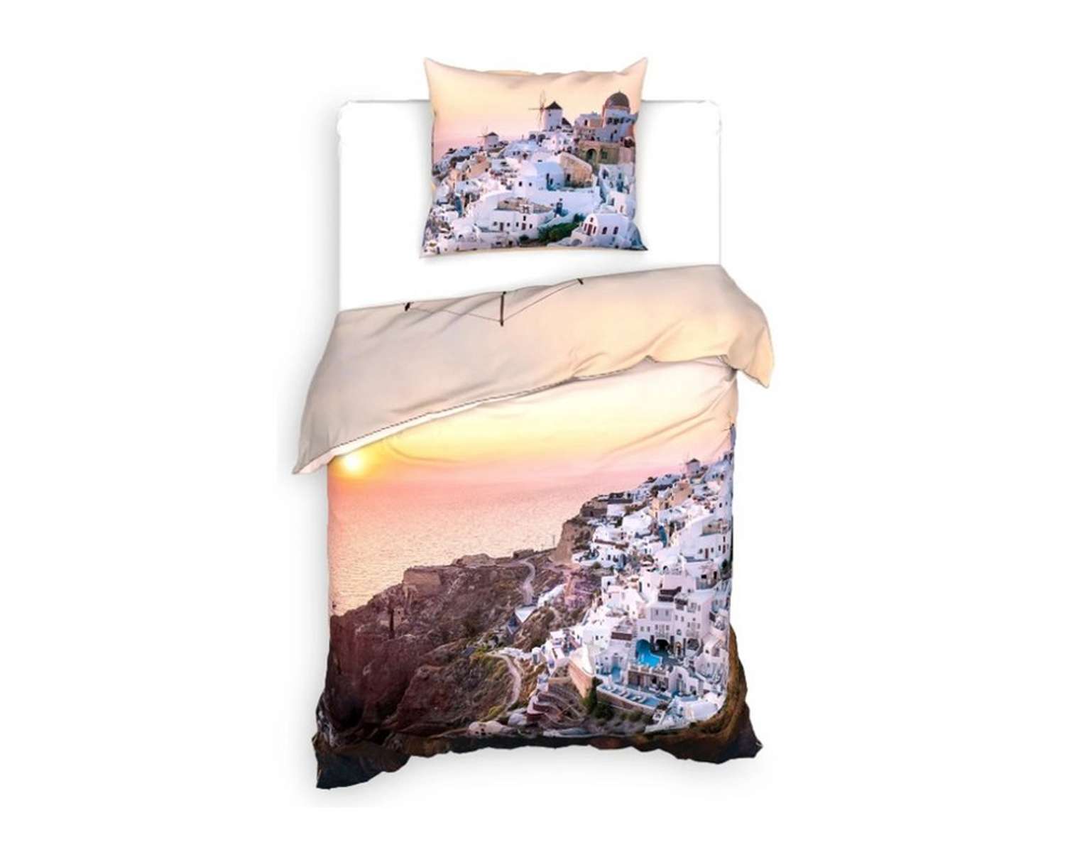 Dekbedovertrek Mykonos 1 pers kant 2 Dekbedovertrek Mykonos 1 pers kant 2