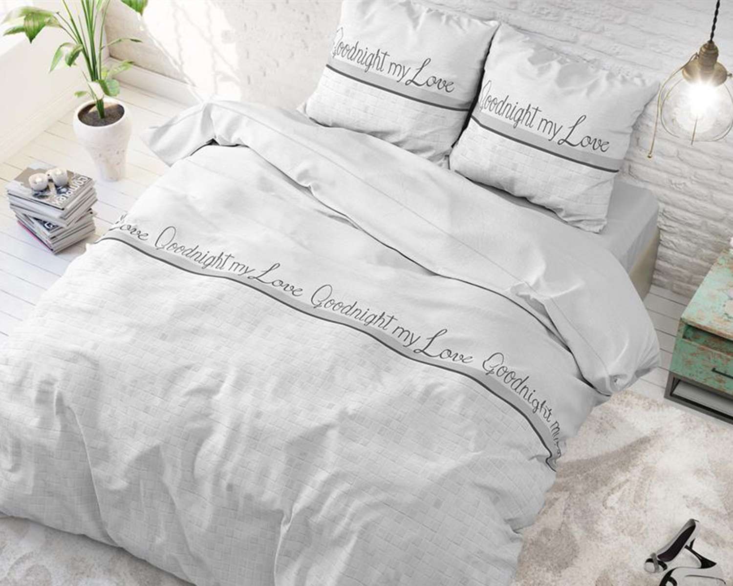 Dekbedovertrek Goodnight my Love van boven Dekbedovertrek Goodnight my Love van boven