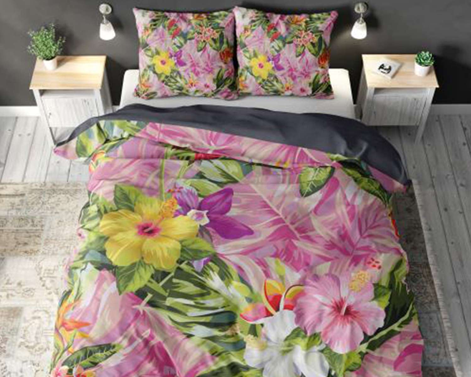 Dekbedovertrek Flora van boven Dekbedovertrek Flora van boven