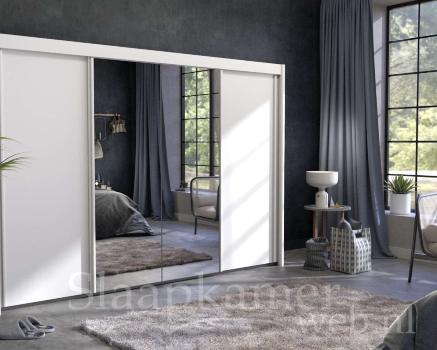 Schuifdeurkast in de opruiming 320cm breed x 223cm hoog