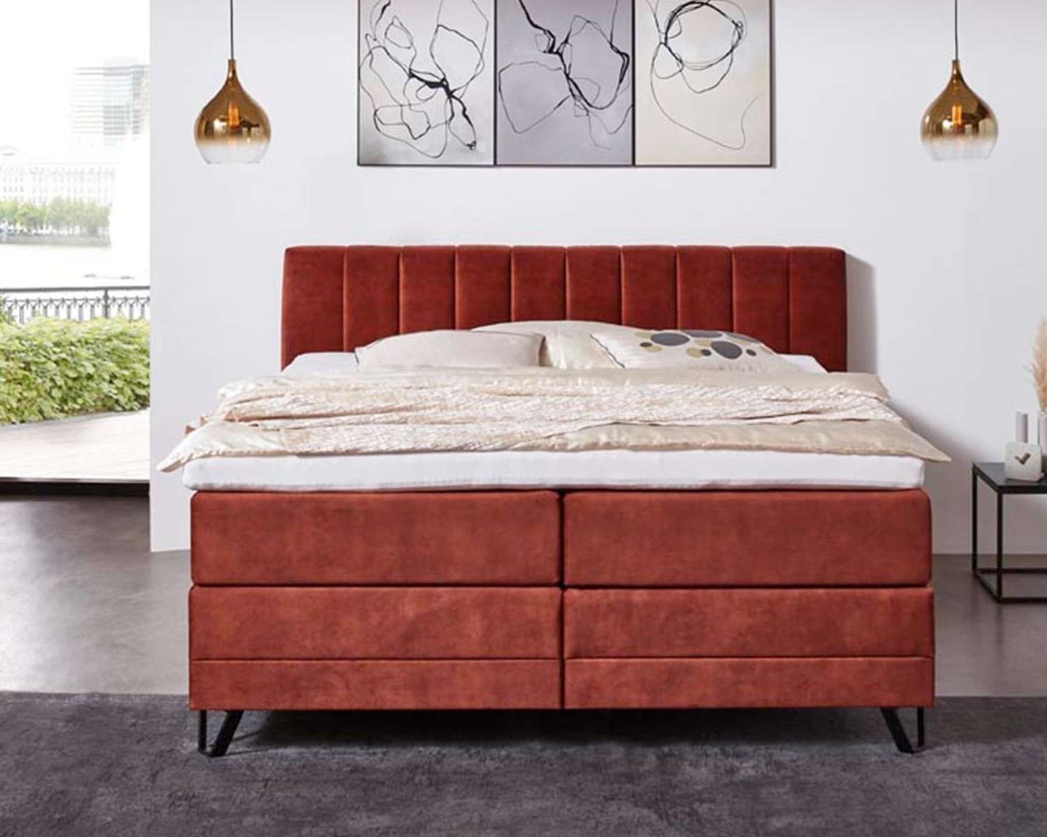 Boxspring Ruby voeteneinde Boxspring Ruby voeteneinde