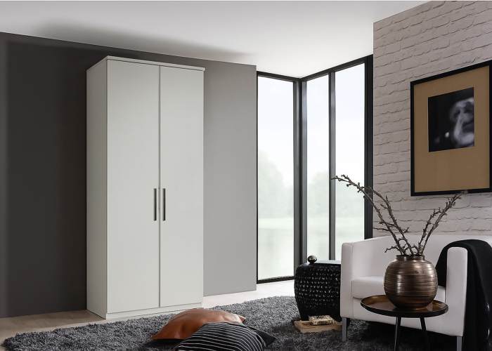 Draaideurkast zijde grijs opruiming 101cm breed