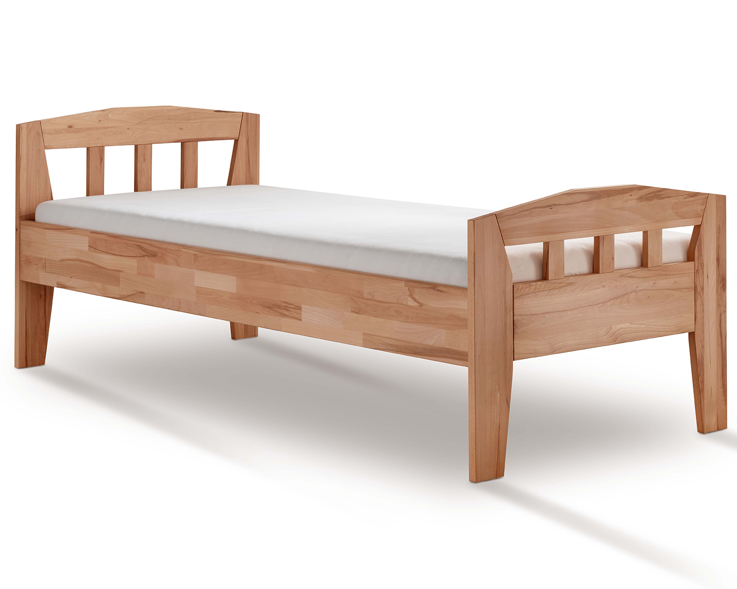 Massief beuken houten ledikant voor senioren Massief beuken houten ledikant voor senioren