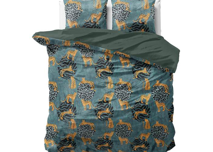 Dekbedovertrek heerlijk zacht met een opdruk van panters