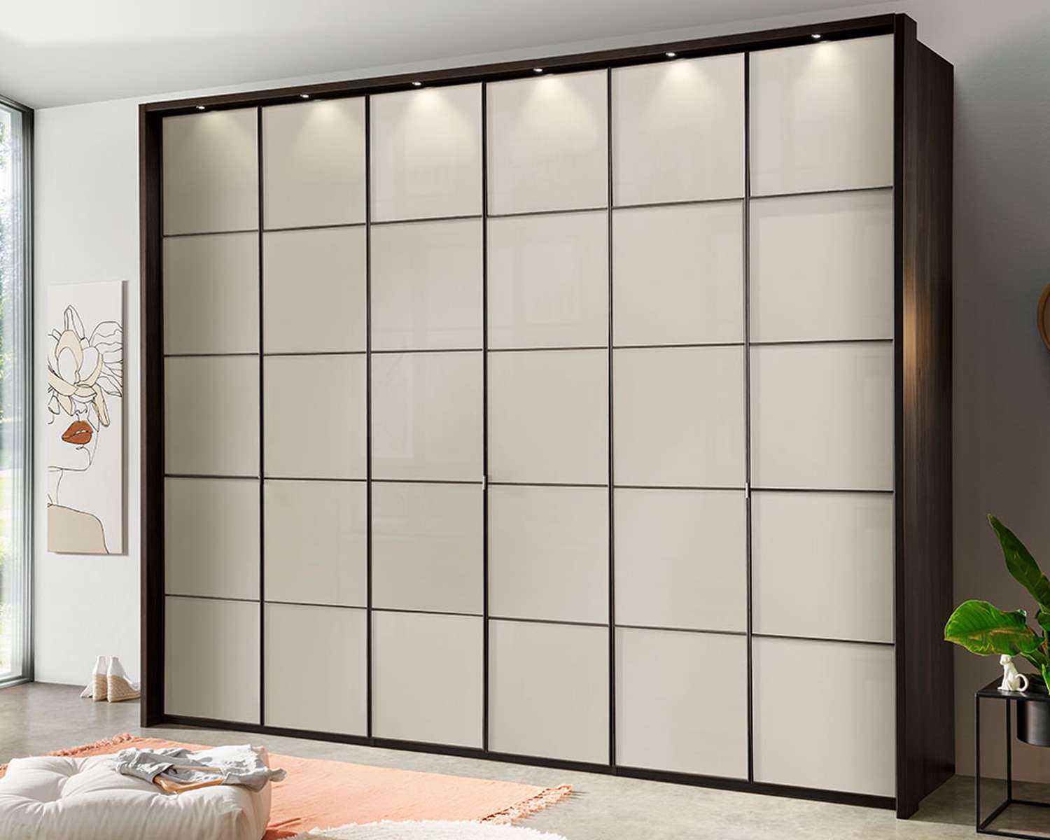 Draaideurkast Elegance Square helemaal glas Draaideurkast Elegance Square helemaal glas