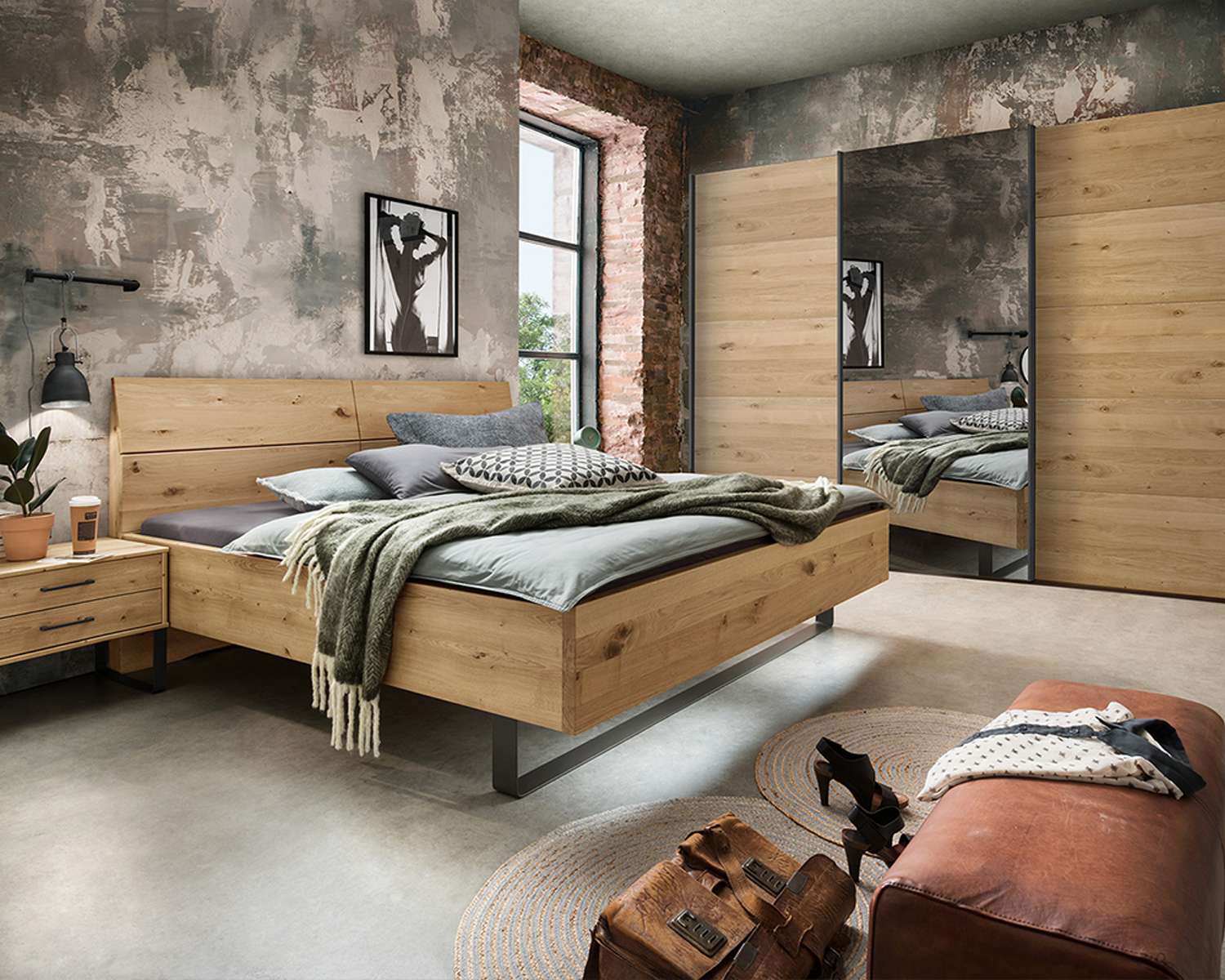 Tweepersoonsbed Massiv Austin slaapkamer Tweepersoonsbed Massiv Austin slaapkamer