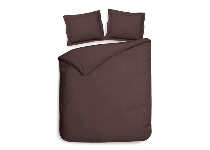Dekbedovertrek Uni Stippen Taupe