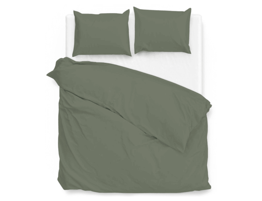 Beddengoedset, 300 x 240 cm, perkaal, 100% katoen, magnolie, salie
