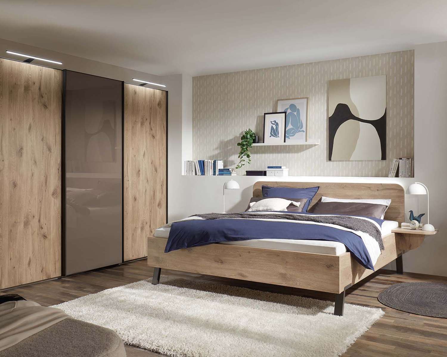 Complete slaapkamer Meadow - houtlook - noors eiken Complete slaapkamer Meadow - houtlook - noors eiken