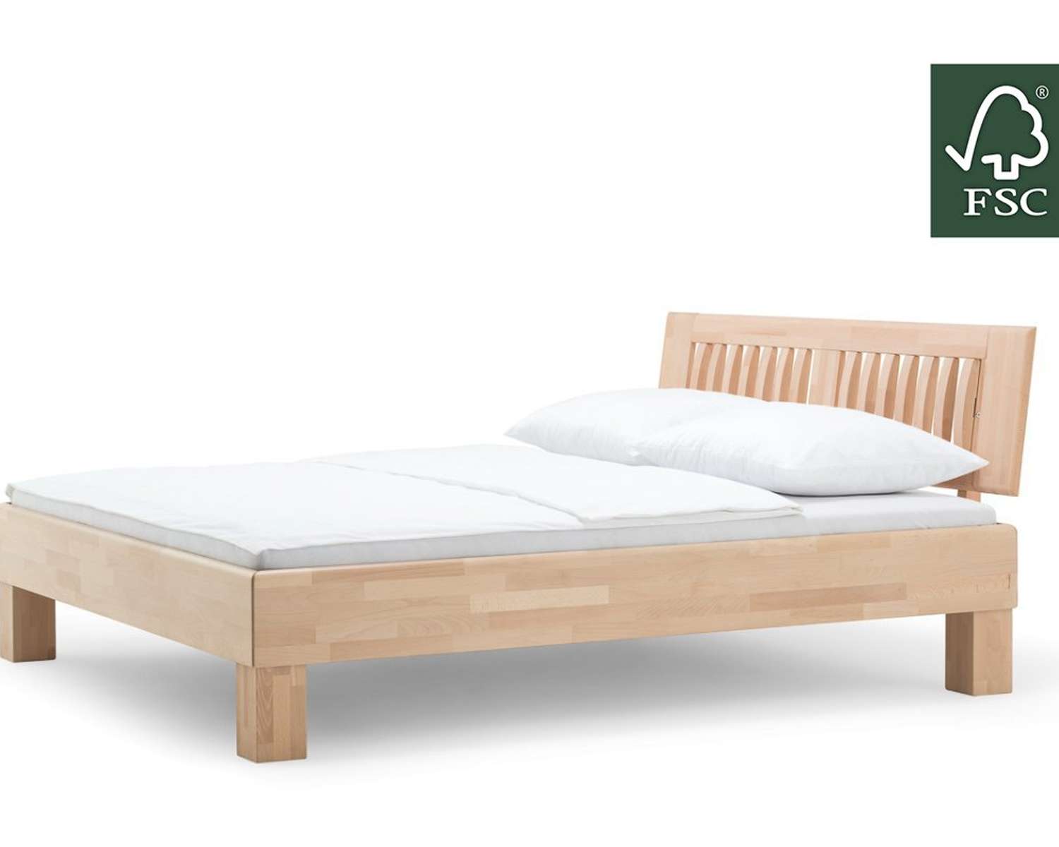 Houten bed Job beuken natuur geolied Houten bed Job beuken natuur geolied