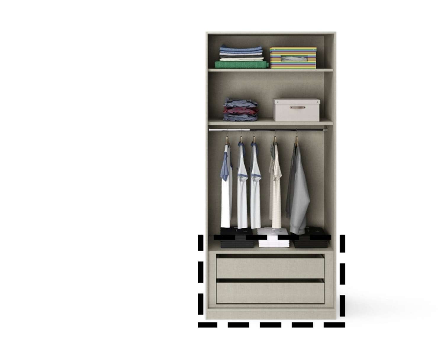 Softclose ladenblok met 2 laden Softclose ladenblok met 2 laden