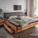 Balkenbed massief eiken