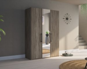 Havanna eiken / donkere houtkleur klerenkast