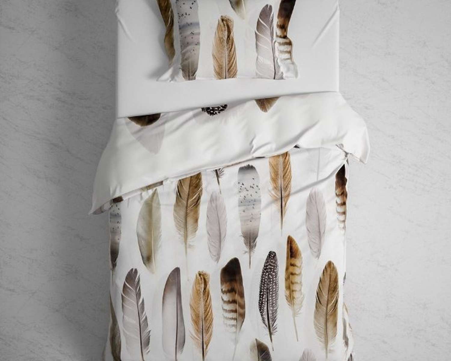 Dekbedovertrek Veren 1 pers van boven achterkant Dekbedovertrek Veren 1 pers van boven achterkant