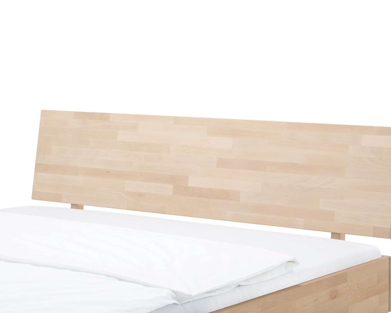 Gesloten houten hoofdbord natuur beuken geolied