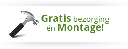 gratis bezorging en montage