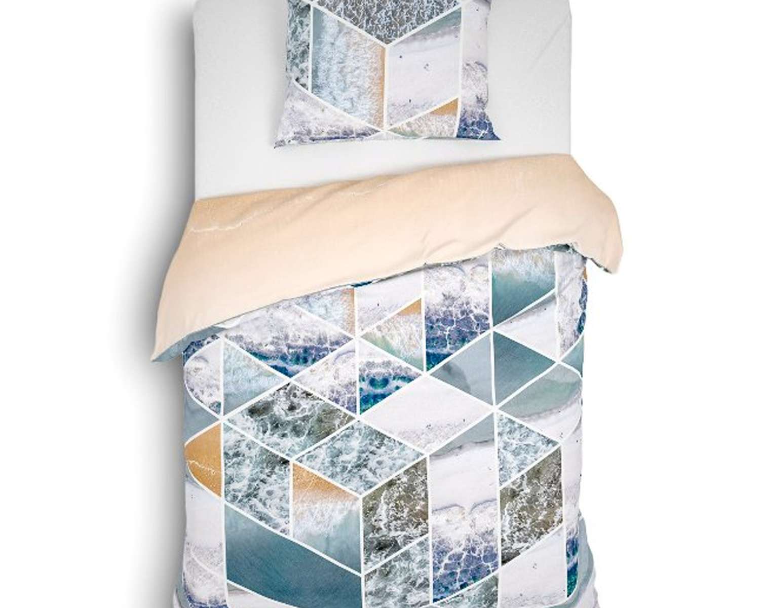 1 persoons dekbedovertrek 140x200/220 katoen satijn 2 kanten Blokken met marmer 1 persoons dekbedovertrek 140x200/220 katoen satijn 2 kanten Blokken met marmer