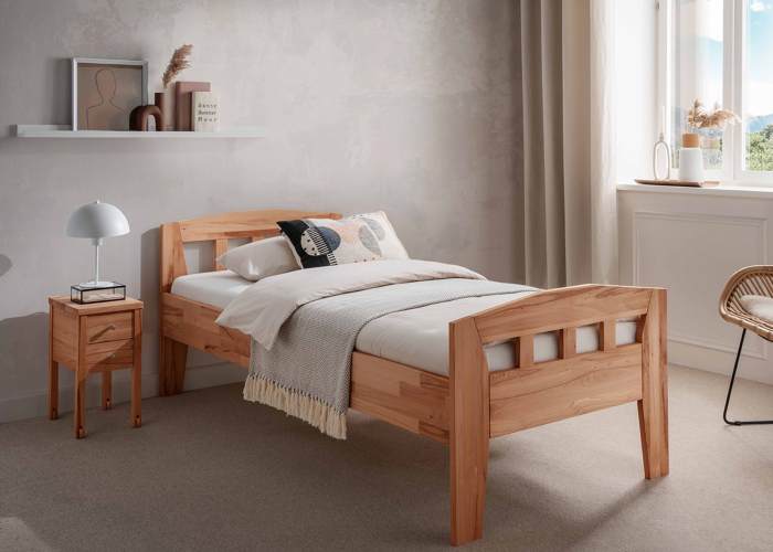 Calgary II seniorenbed eenpersoons massief hout