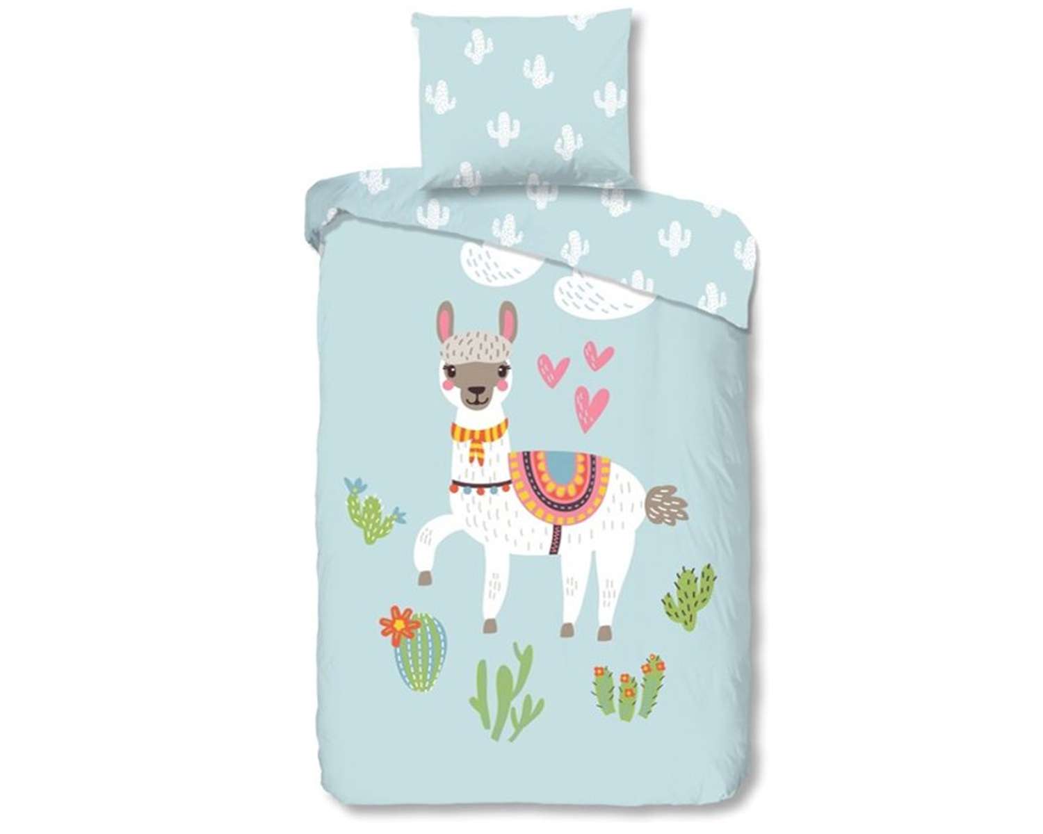 Kinder dekbedovertrek met alpaca