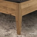 Wild eiken bed landelijk poot 160x200