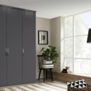 Draaideurkast Royal Modern grafiet 3drs