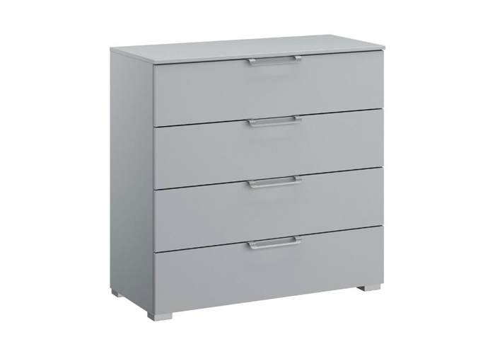 Zijde grijs 4 ladencommode