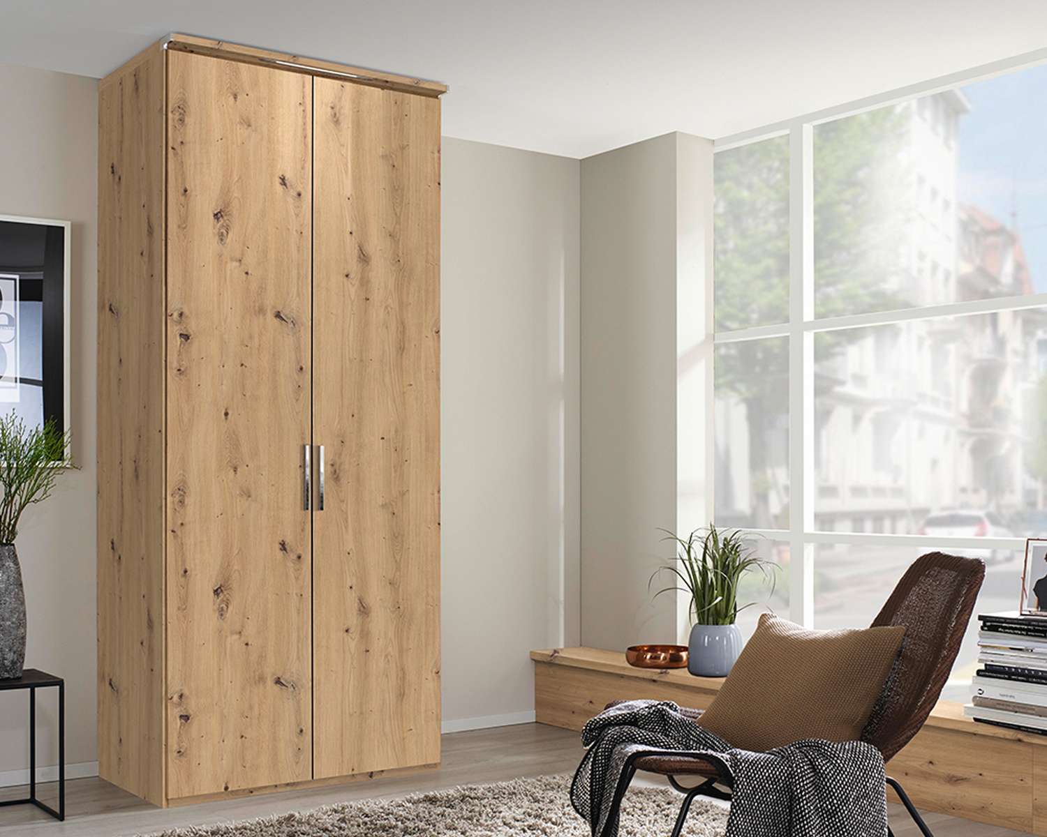 Draaideurkast Royal Modern artisan eiken 2drs Draaideurkast Royal Modern artisan eiken 2drs