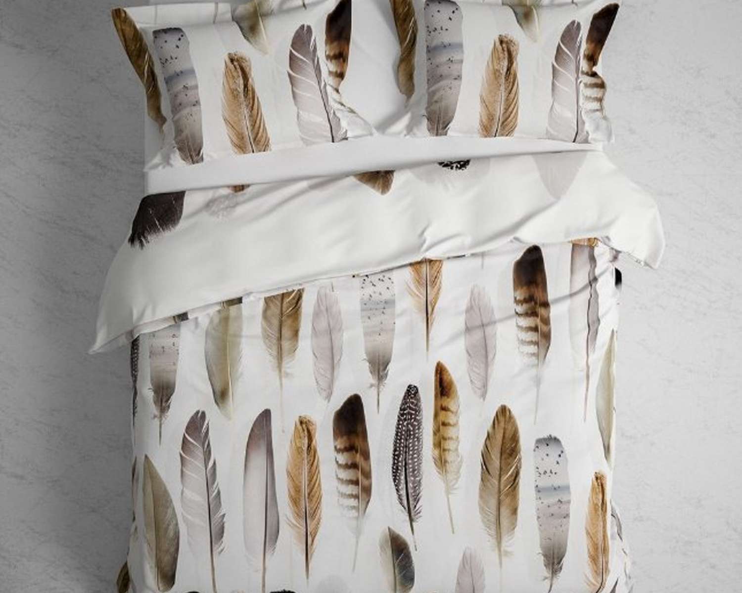Dekbedovertrek Veren van boven achterkant Dekbedovertrek Veren van boven achterkant